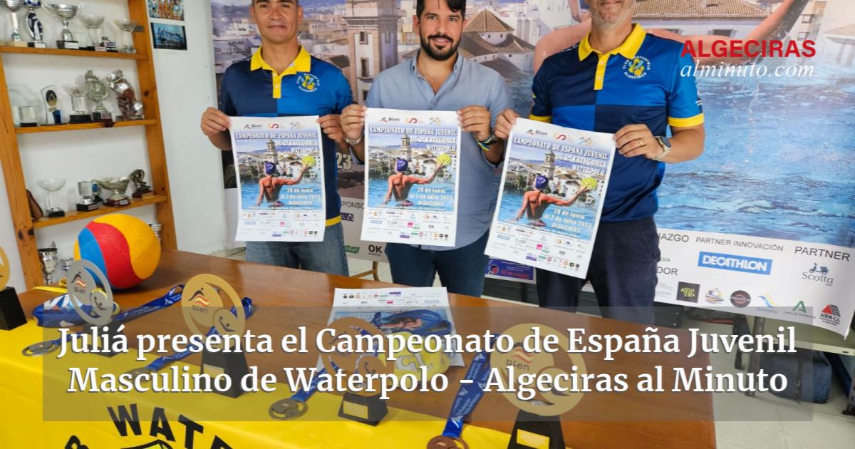 Juliá presenta el Campeonato de España Juvenil Masculino de Waterpolo