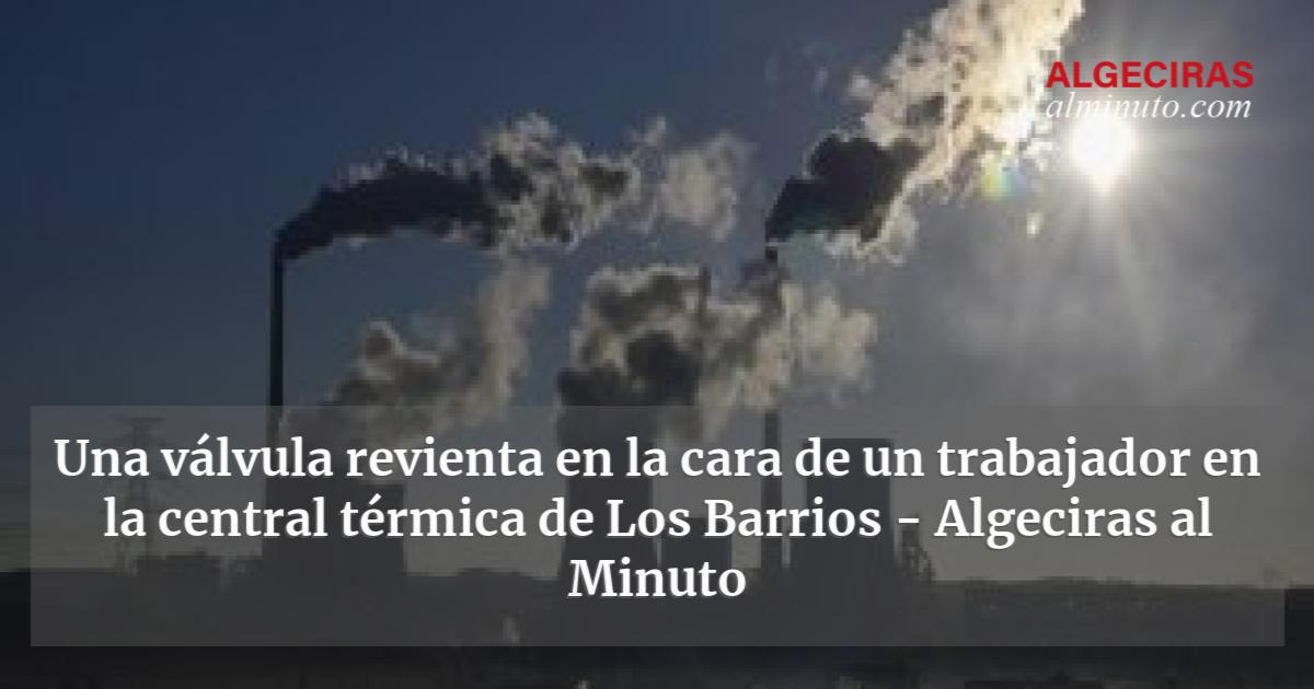 Una válvula revienta en la cara de un trabajador en la central térmica