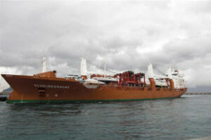 Las primeras 10 grúas pórtico de Hanjin ya en destino