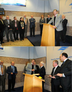 El catamarán que unirá Algeciras y Gibraltar realiza su primer viaje