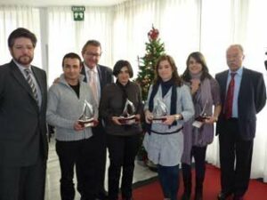 Juan Antonio Domingo y Patricia Lozano reciben el primer premio del X Concurso Periodístico "Puerto Bahía de Algeciras"