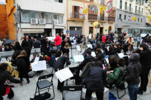 La Orquesta Sinfónica de Algeciras ofreció un concierto en la plaza de San Bernardo