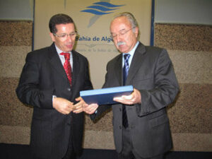 Mohamed Amer visita el puerto Bahía de Algeciras