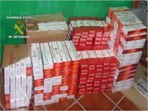 Intervenidas en la comarca 7.000 cajetillas de contrabando y detenido un sospechoso de robo