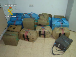 La Guardia Civil intervino el pasado año casi 102 toneladas de hachís en el Campo de Gibraltar