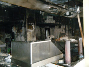 Incendio en la churrería café "La Oriental"