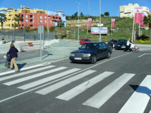 Los andalucistas consideran que más del 70 % de los pasos de peatones de son inseguros