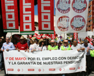 CCOO y UGT se manifiestan bajo un mismo lema