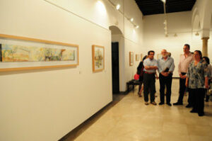 Despues de diecinueve años, el pintor Juan Gómez, vuelve a exponer en la Fundación "José Luís Cano"