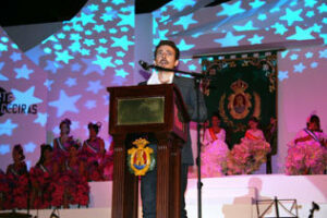 Víctor Clavijo rememora en el pregón de la Feria su infancia y su juventud como un enferiado más