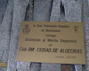 El Club Balonmano Ciudad de Algeciras distinguido por su Merito Deportivo
