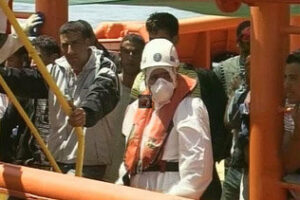 Rescatada una patera con inmigrantes magrebíes al sur de Punta Carnero