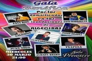 Hoy miércoles se celebra la "Gala benéfica" por los damnificados en las inundaciones