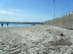 La próxima semana comenzarán los trabajos de redistribución de arena en las playas de Getares y El Rinconcillo