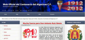 Una página web para el centenario del Algeciras CF