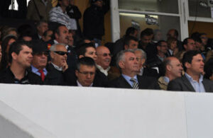 Los dos alcaldes coincidieron en el palco