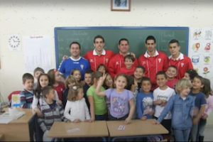 El Algeciras CF sigue visitando los colegios de la ciudad