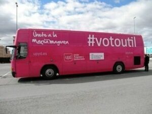 El autobús promocional de UPyD visita la ciudad