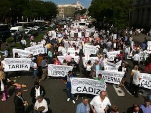 Manifestación nacional contra la ley antitabaco