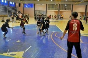 Más de 450 escolares disfrutan de las XII Horas del Balonmano en Algeciras