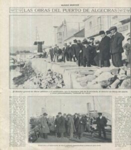 Un testimonio gráfico de las obras portuarias en 1919