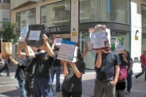 Marcha silenciosa del 15-M por las calles de Algeciras