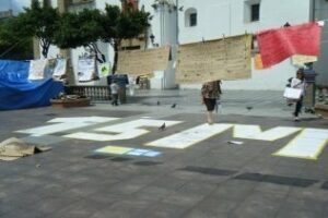 El movimiento 15-M de Algeciras se suma a las protestas por la negociación colectiva