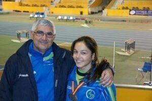 Elena Gil-Guijarro, la mejor de España en 300 metros vallas