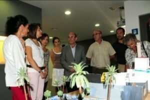 Los trabajos realizados por los alumnos que visitaron puntos importantes de la ciudad, a exposición