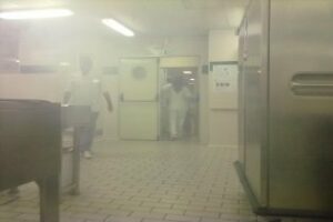 Simulacro de incendio en el Hospital Punta Europa de Algeciras