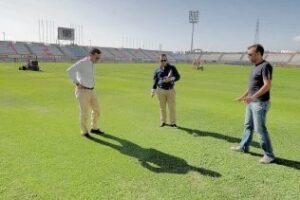 Concluyen los trabajos de mejora del cesped del Nuevo Mirador