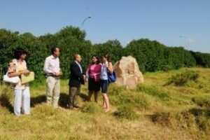Ramírez visita los terrenos sobre los que se construirá el nuevo colegio de San Bernabé
