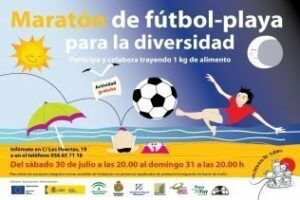 Un barrio de tod@s organiza para el fin de semana el I Maratón de Fútbol Playa para la Diversidad