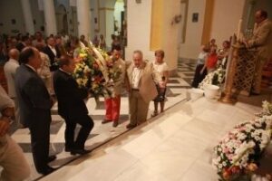 La Patrona de Algeciras ya está preparada para salir hoy en procesión a las ocho y media de la tarde desde su templo