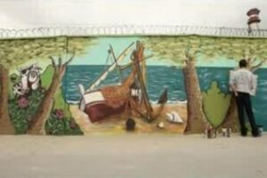 Cepsa pone un año más un muro a disposición de los grafiteros de la comarca