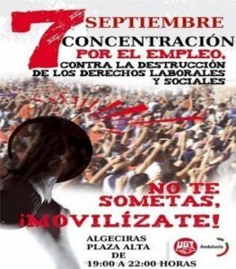 UGT y CCOO convocan una concentración en la Plaza Alta en protesta por la reforma constitucional