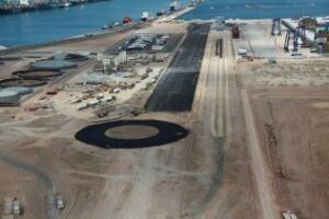 El Puerto asegura que avanza a buen ritmo la obra de la nueva terminal ferroviaria en Isla Verde