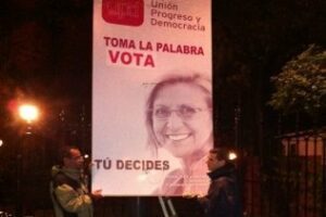 UPyD denuncia que sus carteles de campaña son objetivo de vandalismo partidario