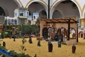 El Belen municipal de La Escuela abre de nuevo por Navidad