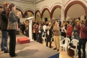 Luis García Montero respalda a Inmaculada Nieto, en el encuentro con el mundo de la cultura