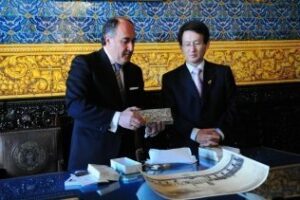 Landaluce recibe al embajador de Corea del Sur en España
