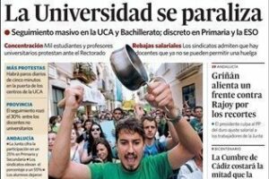 Revista de prensa: La enseñanza se va de huelga con "gran éxito"