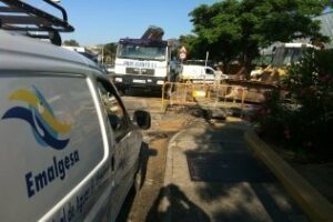 San Garcia despierta sin agua debido a una rotura en la tubería principal