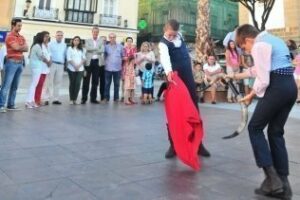 Alumnos de la EMTA realizan una exhibición de toreo en la Plaza Alta