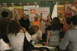 El PCA celebró en la Feria de Algeciras su tradicional copa de convivencia