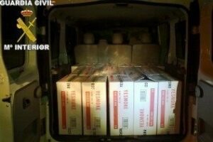 La Guardia Civil interviene 3.250 cajetillas de tabaco de contrabando