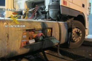 Intervenidas 1,2 toneladas de hachís en un camión procedente de Tánger