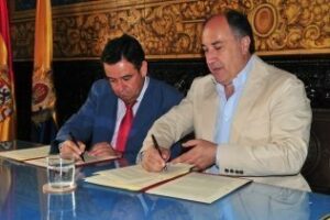 El Ayuntamiento firma con Diputación un convenio en el marco de la cooperación transfronteriza