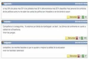 Un Top Ten" de los mejores comentarios de esta semana