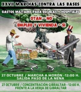 El PC participará en la concentración contra la base militar de Gibraltar